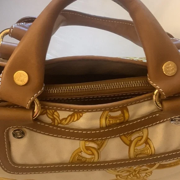 COPY - Celine Boogie handbag. Canvas and leather